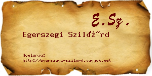 Egerszegi Szilárd névjegykártya